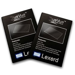 Lexerd - Compatible With Garmin Gmi 10 Truevue Crystal Clear Gps Screen Protector Dual Pack Bundle