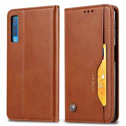 Samsung Galaxy A50 Buluby Wallet Case Premium Flip Pu Leather Phone Case For Brown