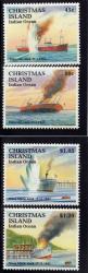 Christmas Island 1992 "50th Anniv Sinking Of Eidsvold" Set Of 4 U.m.m. Sg 362-5. Cat 13 25 Pounds.