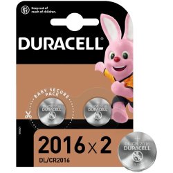 Duracell Lithium Coin Batteries 2016 2 Pack