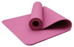 Yoga Mats Eco-friendly Non-toxic Non Slip Yoga Mat Tpe Workout Exercise Yoga Mats In Home & Gym Pink 72"24"8MM