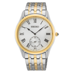 Seiko Conceptual Series Two Tone Stainless Steel Silver Dial Men's Watch SRK048P1