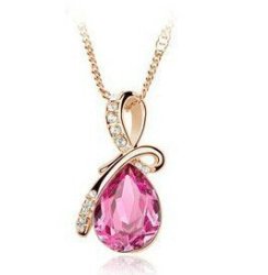 2017 Necklaces & Pendants Crystal Necklace Women Jewelry Necklaces Pendants For Mothe... - Gold Rose