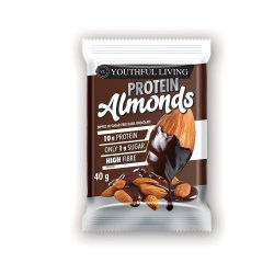 Youthfull Protein Almonds 40G - Dark Chocolate