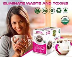 Sollo Detox Coffee Bags 16 Per Pack 100% Arabica Coffee With Active Herbal Extracts Weight Loss Diet Slimming And Cleaning Antioxidant Usda Organi