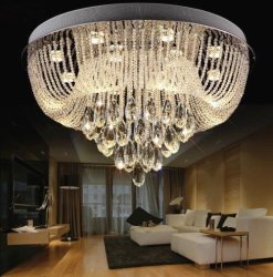 Ntf Modern Crystal Chandeliers Living Room Lamp Hall Lights Crystal Chandelier Lighting- New Style
