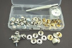 Shenzhen Langtao Bang International Trade Co. Ltd. Pack Of 62 Pcs Heavy Duty Snap Fasteners Press Stud Kit Poppers Button For Boat Covers
