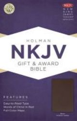 Nkjv Gift & Award Bible Brown Imitation Leather leather Fine Binding