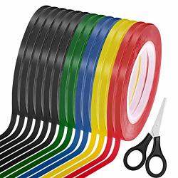  WSPER 6 Rolls 1/8 Thin Pinstripe Tape Self-Adhesive Graphic Chart  Tape for Marking Gridding Tapes Lines on Dry Erase Whiteboard, 131 Feet per  roll : Office Products