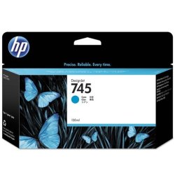 HP 745 130-ML Designjet Cyan Ink Cartridge F9J97A