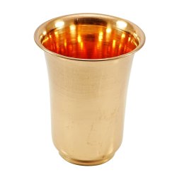 Traditional Glass Indian Copper Drinkware Tumbler Utensil Glassware Tableware MU322A