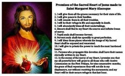 Sacred Heart & 12 Promises Vinyl Sticker