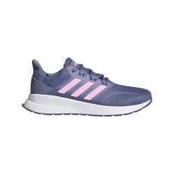 Adidas Size 6 Runfalcon Kids Shoes in Grey & Pink