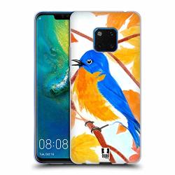 Head Case Designs Eastern Bluebird Autumn Birds Soft Gel Case For Huawei Mate 20 Pro