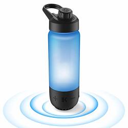 Icewater 3-IN-1 Smart Water Bottle Glows To Remind You To Stay Hydrated +bluetooth Speaker+music Dancing Lights 22 Oz Stay Hydrated And Enjoy Music Deep Black