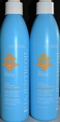 Majestic Oil Ultra Hydrating Styling Cream 8 Oz W 100% Moroccan Oil - 2 Pack