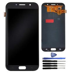 Display Touch Screen Digitizer Assembly Repair Replacement Part For Samsung Galaxy A7 2017 A720 A720F Repair Tools And Screen Protector. Black