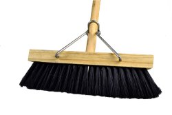 Yard Broom Soft 600MM With Wooden Handle