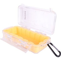 Micro Case Yellow 169 X 123 X 50MM Sil. liner With Carabin.clip