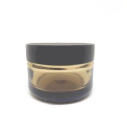 30ML Amberised Glass Jar With Black Lid 48 400