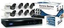 Kguard Aurora 16-Channel Advanced 960H DVR with 2 x 800TVL Auto-Tracking Cameras & 6 x 700TVL High-Resolution Cameras