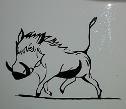 Warthog vlakvark Vinyl Sticker