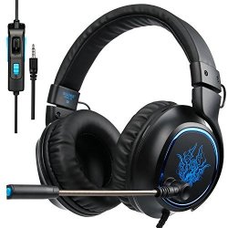 Sades R5 Gaming Headset Headphone 3.5MM Wired Stereo Over-ear With MIC Volume Control For Pc new Xbox ONE PS4 MAC