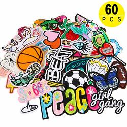 Dandan DIY 50pcs Random Assorted Styles Embroidered Patch Sew On/Iron on Patch