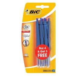 BIC Clic Medium 4+3 Blue