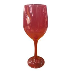 Dark Pink Wine Glass For Table Decor - 6 Pieces