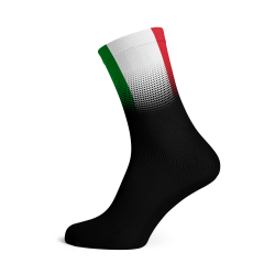 Italy Flag Socks - Small Black