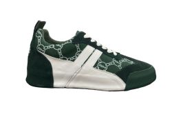 - Verde Mens Emerald white Lo-top Lace Up Sneakers
