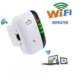 YETOR Wifi Repeater 300M Range Extender Wireless Network Amplifier MINI Ap Router Signal Booster Wireless-n 2.4GHZ IEEE802.11N G B With Integrated Antennas RJ45 Port Wps Protection