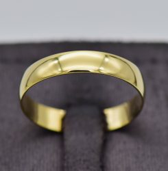 9CT Yellow Gold Plain Wedding Ring