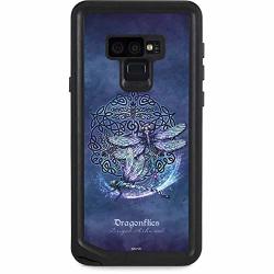 Skinit Fantasy & Dragons Galaxy Note 9 Waterproof Case - Dragonfly Celtic Knot Design - Sweat-proof Snow-proof Dirt-proof Dust-proof Phone Cover