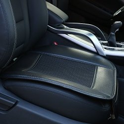 Suninbox Car Seat Covers Ice Silk Car Seat Cushion Covers Pad Mat Carbonized Leather Ventilated Breathable Comfortable Interior Seat Covers Anti-skid Four Seasons General BLACK-1
