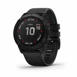 Garmin Fenix 6X Pro Premium Multisport Gps Watch Features Mapping Music Grade-adjusted Pace Guidance And Pulse Ox Sensors Black
