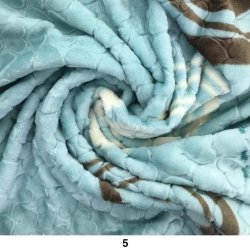 1.4KG Budget 1 Ply Supersoft Mink Blanket Double Assorted Colours Designs - 5