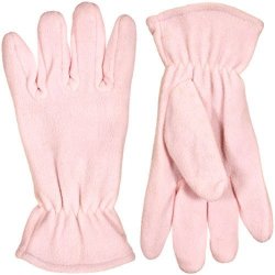 SOFT Girls Fleece Cold Weather Gloves With Micro Fleece Lining Medium Light Pink