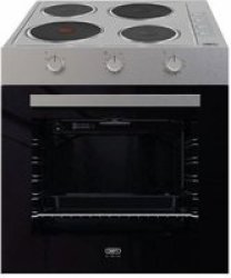 Defy Slimline Eye-level Static Oven With Solid Plate Hob Bundle Stainless Steel