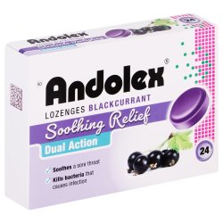 Soothing Lozenges Blackcurrant 24S