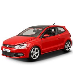 Jcjy 1:24 Scale For Vw Polo GTI Mark 5 Alloy Racing Car Alloy Luxury Vehicle Diecast Cars Model Toy Collection Gift Color : Red