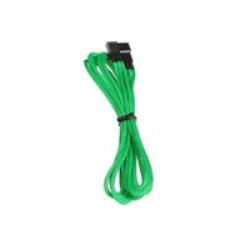 BitFenix.com Bitfenix Alchemy Multisleeved Cable 30CM 3 Pin Power Extension Cable For Cpu Or System Fan - Green