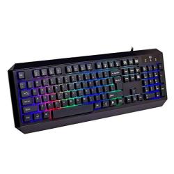 Rii RK300 Rainbow Rgb Backlit Gaming Keyboard 104 Keys USB Wired Multimedia Keyboard For Gaming Office RK300 Keyboard