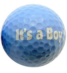 Its A Boy Novelty Golf Ball Golfing Gag Gift For Golfer New Baby Dad