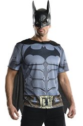 Rubie's Costume Men's Batman Arkham City Adult Batman Top Multicolor Large