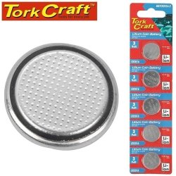 Tork Craft CR2016 3V Lithium Coin Battery X5 Pack Moq 20 BATCR2016-5