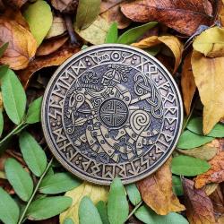 Carpe Diem Edc Viking Travel Coin Antique Bronze Coin-abz