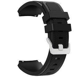 Samsung Gear S3 Frontier Classic Watch Band Fantek 22mm Silicone Replacement Sport Strap With Quick Release Pins For Gear S3 Frontier Gear S3 Classic