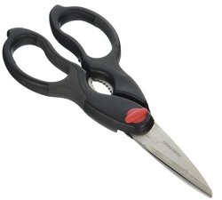 Farberware 5099683 Professional Heavy Duty Kitchen Shears Set With Blade Cover And Non-slip Handles Black